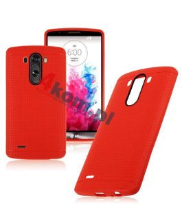 Etui silikonowe czerwone do LG G3 - Czerwony