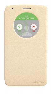 Etui Nillkin Quick Circle Sparkle LG G3 Złote - Złoty
