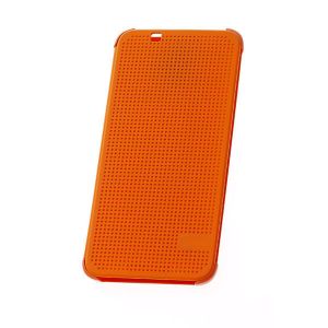 Flip Cover Dot View pomarańczowy do HTC Desire 620 - Pomarańczowy