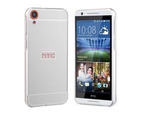 Srebrne Etui aluminium Bumper HTC Desire 820 - Srebrny