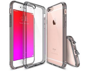 Etui Rearth Ringke Fusion Apple iPhone 6/6s + Folia ochronna gratis / Smoke Black - Smoke Black
