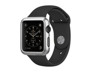 Satin Silver Oryginalne Etui Spigen Thin Fit do Apple Watch 38mm - Satin Silver