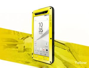 Etui pancerne Love mei do Sony Xperia Z5 żółte - Żółty