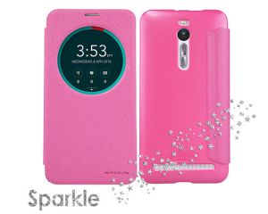 Etui Nillkin Sparkle Zenfone 2 ZE551ML Różowe - Różowy