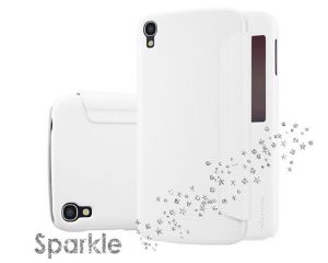 Etui Nillkin Sparkle Alcatel Onetouch Idol 3 5.5 Białe - Biały