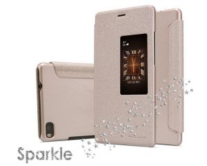 Etui Nillkin Sparkle HUAWEI Ascend P8 Złote - Złoty