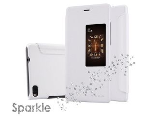 Etui Nillkin Sparkle HUAWEI Ascend P8 Białe - Biały
