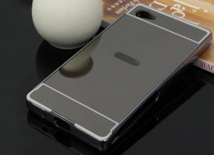 Etui Bumper plecki mirror do Sony Xperia Z5 Compact - Czarny