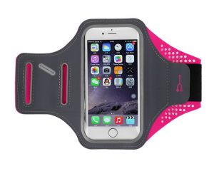 Etui na ramie sportowe Armband wodoodporne iPhone 6 Galaxy S7 5.5 cal Różowe - Różowy