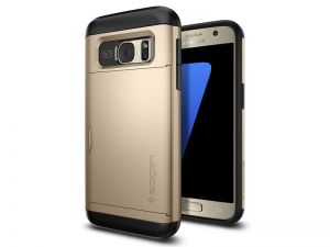 ETUI SPIGEN SLIM ARMOR CS CARD SLIDER SAMSUNG GALAXY S7 - Złoty
