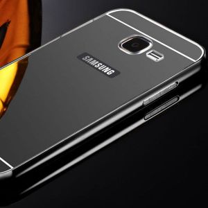 ETUI BUMPER PLECKI MIRROR DO SAMSUNG GALAXY A3 2016 CZARNE - Czarny
