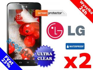 2x Folia ochronna na ekran do LG Swiift II Dual + 2x ściereczka