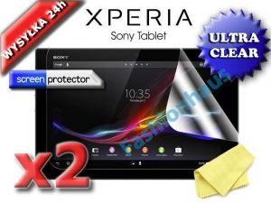 2x Folia ochronna na ekran Sony Xperia Z Tab + 2x ściereczka