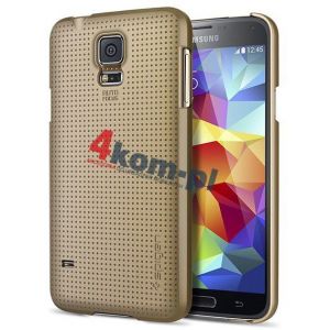 Etui Spigen SGP Ultra Fit do Samsung Galaxy S5 + folia + szkło hartowane - Copper Gold