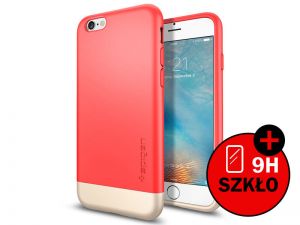 ETUI SPIGEN STYLE ARMOR IPHONE 6S + SZKŁO HARTOWANE - Różowy
