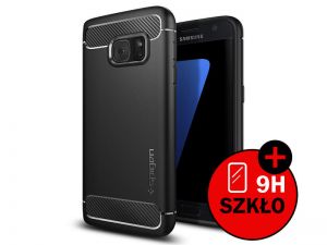 ETUI SPIGEN RUGGED ARMOR SAMSUNG GALAXY S7 + SZKŁO HARTOWANE