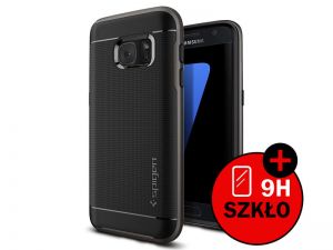 ETUI SPIGEN NEO HYBRID SAMSUNG GALAXY S7 + SZKŁO HARTOWANE - Szary