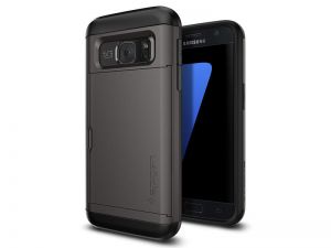 ETUI SPIGEN SLIM ARMOR CS CARD SLIDER SAMSUNG GALAXY S7 - Szary