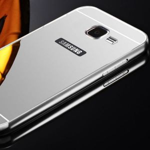 ETUI BUMPER PLECKI MIRROR DO SAMSUNG GALAXY A5 2016 SREBRNE - Srebrny