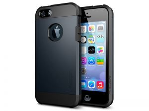 ETUI SPIGEN TOUGH ARMOR IPHONE SE/5S/5 WIELOKOLOR - Grafitowy