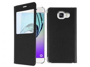 ETUI FLIP COVER Z OKIENKIEM DOTYKOWYM S-VIEW DO SAMSUNG GALAXY A3 2016 - Czarny