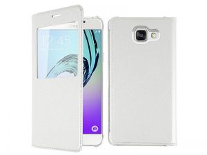 ETUI FLIP COVER Z OKIENKIEM DOTYKOWYM S-VIEW DO SAMSUNG GALAXY A3 2016 - Biały