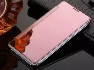 ETUI CLEAR VIEW COVER SAMSUNG GALAXY S7 - Różowy