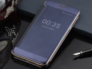ETUI CLEAR VIEW COVER SAMSUNG GALAXY S7 - Granatowy