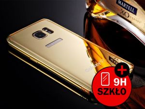 Oryginalne etui KXX BUMPER PLECKI mirror do Samsung Galaxy S7 - Złoty