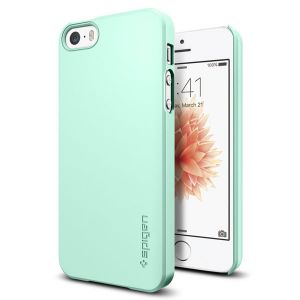 Etui spigen thin fit iphone 5 / 5s / se - Miętowy