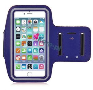 Zestaw Armband opaska sportowa na ramię + Słuchawki Earpods do iPhone 6 - Niebieski