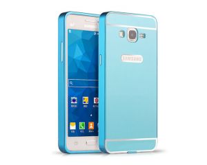Niebieskie Etui aluminium Bumper Samsung Galaxy Grand Prime - Niebieski