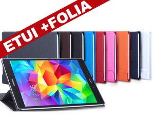 ETUI BOOK COVER SAMSUNG GALAXY TAB A 9.7 CZARNY + FOLIA