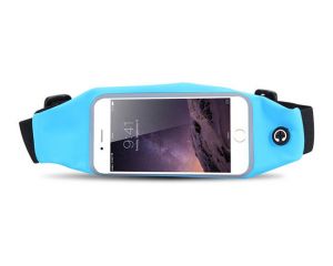 Etui saszetka nerka torba pas na telefon do biegania 5.5 cali Niebieskie - Niebieski