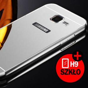 ETUI BUMPER PLECKI MIRROR DO SAMSUNG GALAXY A3 2016 SREBRNE + SZKŁO - Srebrny
