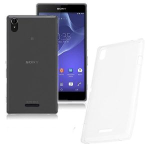 Etui plecki silikonowe transparentne do Sony Xperia T3