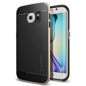 SPIGEN etui Neo Hybrid Champagne Gold do Samsung Galaxy S6 edge + szkło hartowane 9H - Champagne Gol