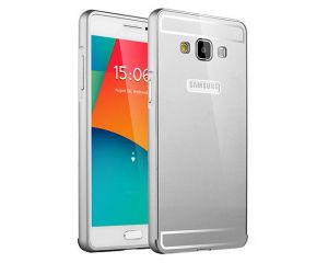 Srebrne Etui aluminium Bumper Samsung Galaxy A5 - Srebrny