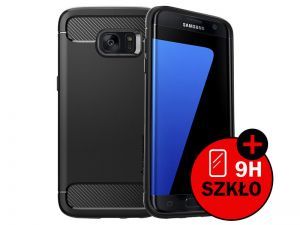 ETUI SPIGEN RUGGED ARMOR SAMSUNG GALAXY S7 EDGE + SZKŁO HARTOWANE