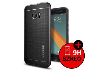 ETUI SPIGEN NEO HYBRID HTC 10(M10) + SZKŁO HARTOWANE - Szary