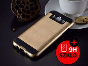 ETUI PANCERNE DO SAMSUNGA GALAXY J5 2016+ SZKŁO HARTOWANE - Złoty