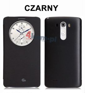 Etui ochronne z okienkiem do LG G3 - Czarny