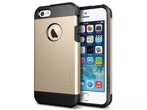 ETUI SPIGEN TOUGH ARMOR IPHONE SE/5S/5 WIELOKOLOR - Złoty