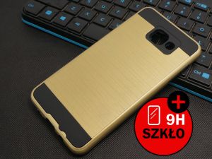 ETUI PANCERNE DO SAMSUNGA GALAXY A5 2016+ SZKŁO HARTOWANE - Złoty