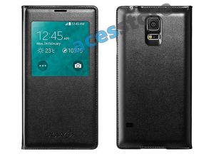 Etui ochronne S-View do Samsung Galaxy S5 - Czarny