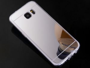 Etui lustrzane mirror gel do Samsung Galaxy S7 Edge Srebrne - Srebrny