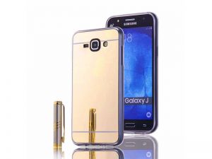 Etui lustrzane mirror gel Samsung Galaxy J1 2016 Złote - Złoty