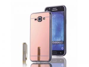 Etui lustrzane mirror gel Samsung Galaxy J1 2016 Różowe - Różowy