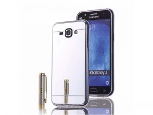 Etui lustrzane mirror gel Samsung Galaxy J1 2016 Srebrne - Srebrny