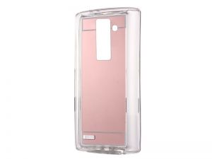 Etui lustrzane mirror gel LG K10 Różowe - Różowy